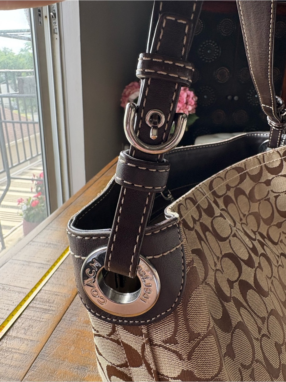 Coach Purse in Canvas Jacquard - Picture 5 of 6